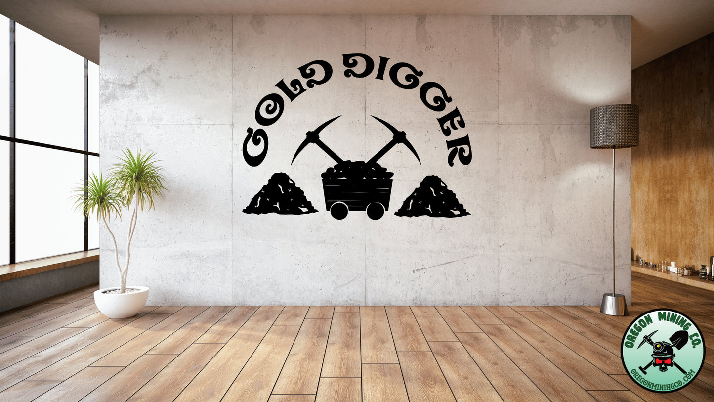 Gold Digger Vinyl Decal