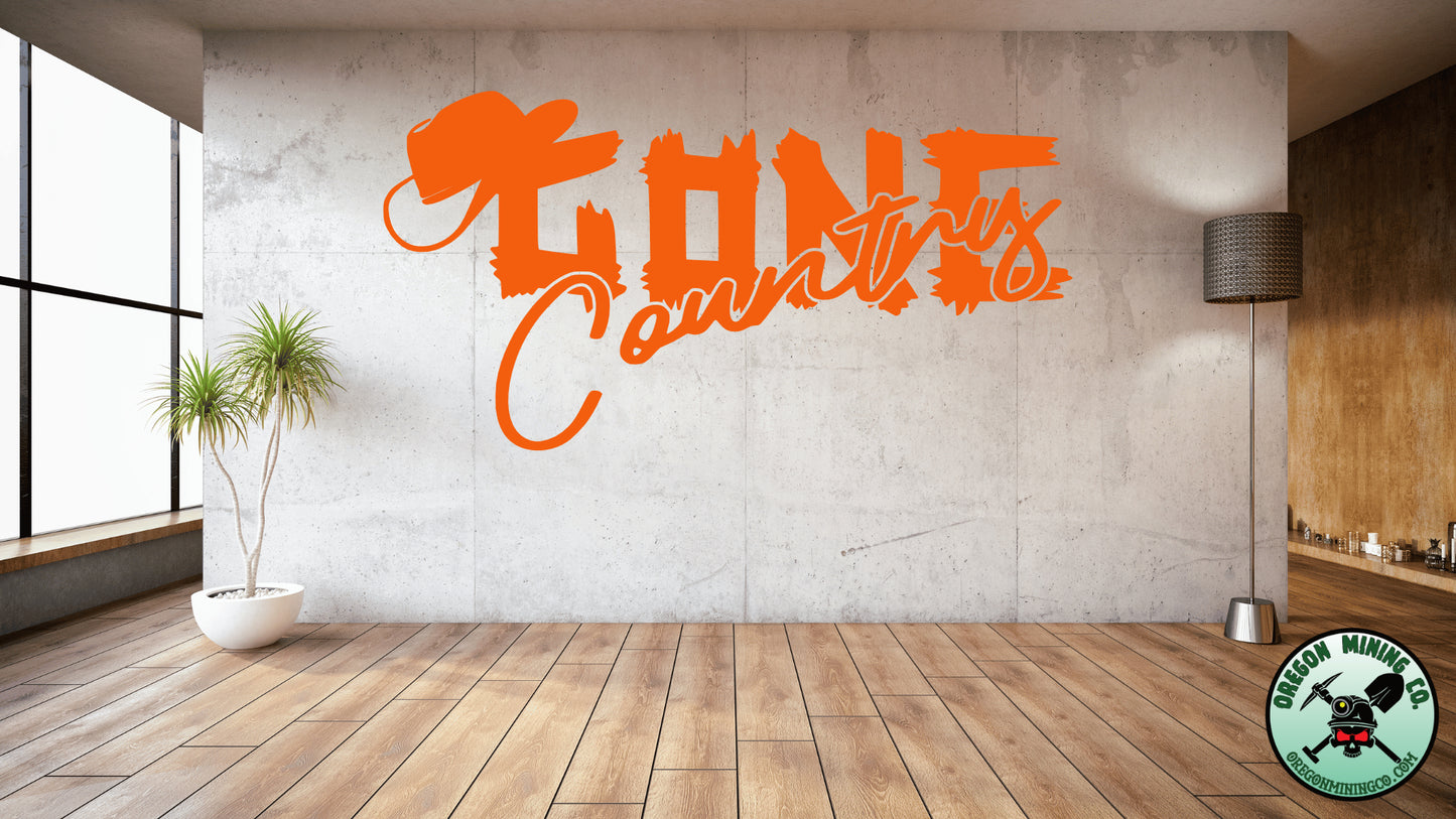 Gone Country Vinyl Decal