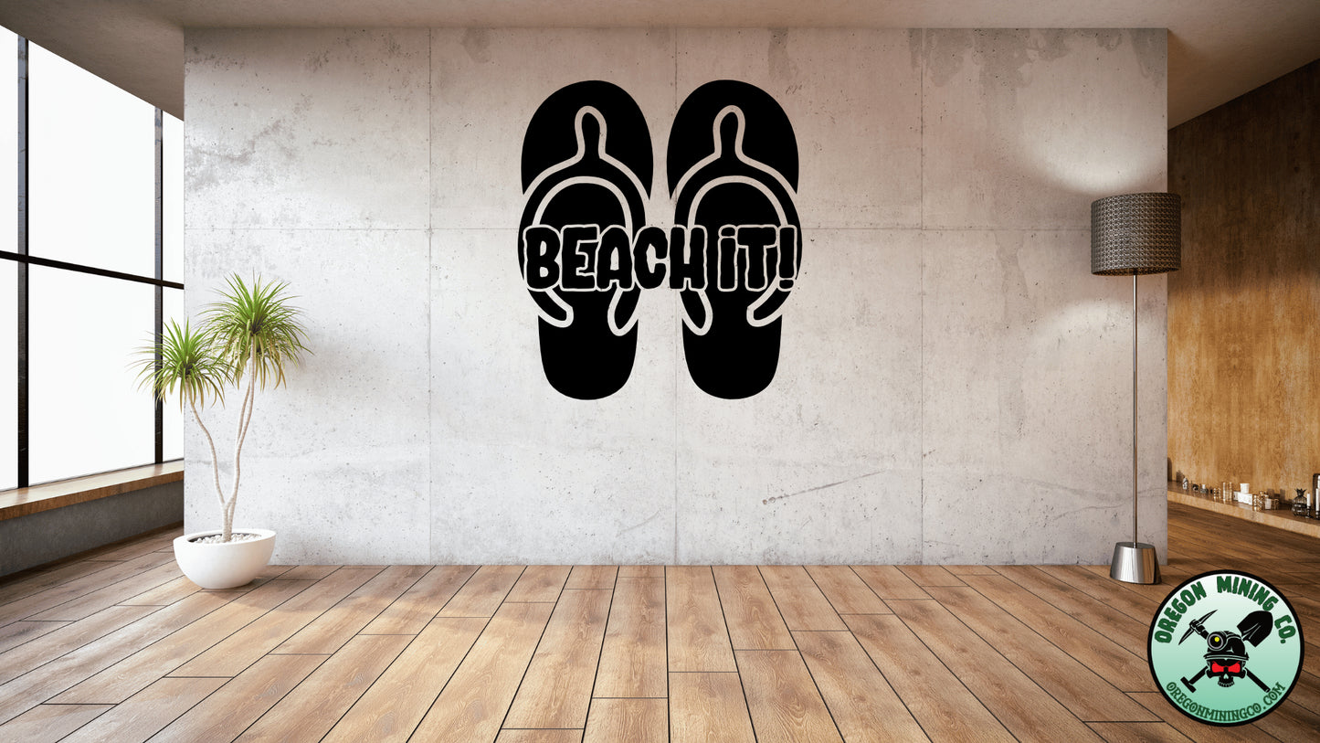 Beach it, Vinyl Decal