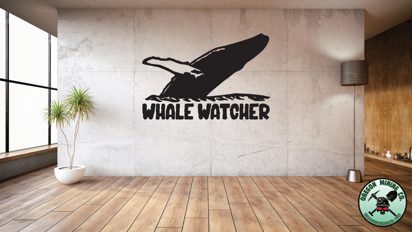 Whale Watcher Vinyl Decal