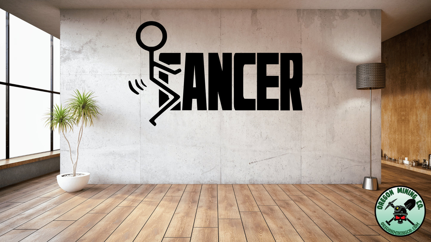 Fuck Cancer. Vinyl Decal.