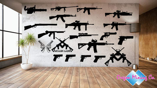 Gun Collection. SVG Digital Cut or Print files.