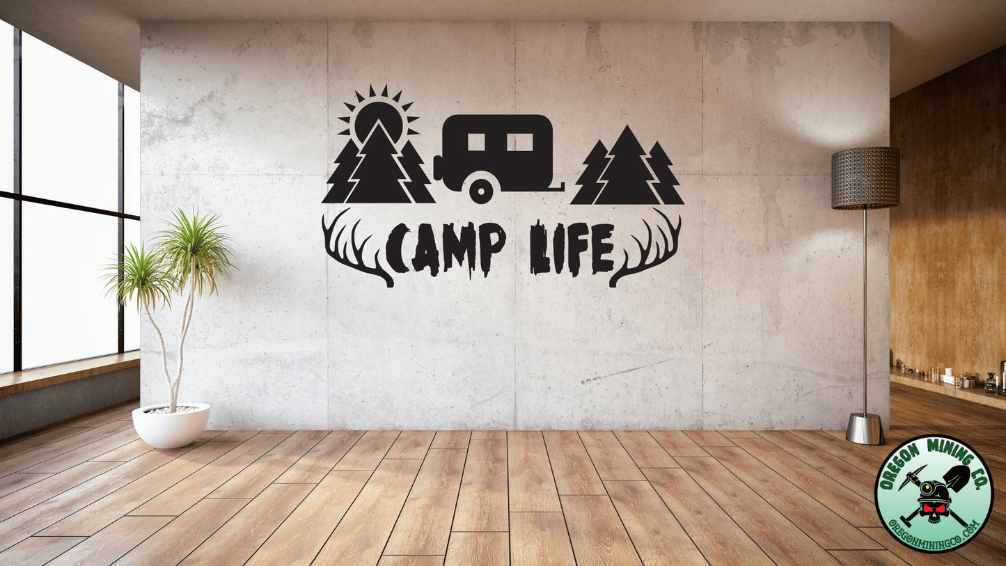 Camp Life, Auto Vinyl Decal