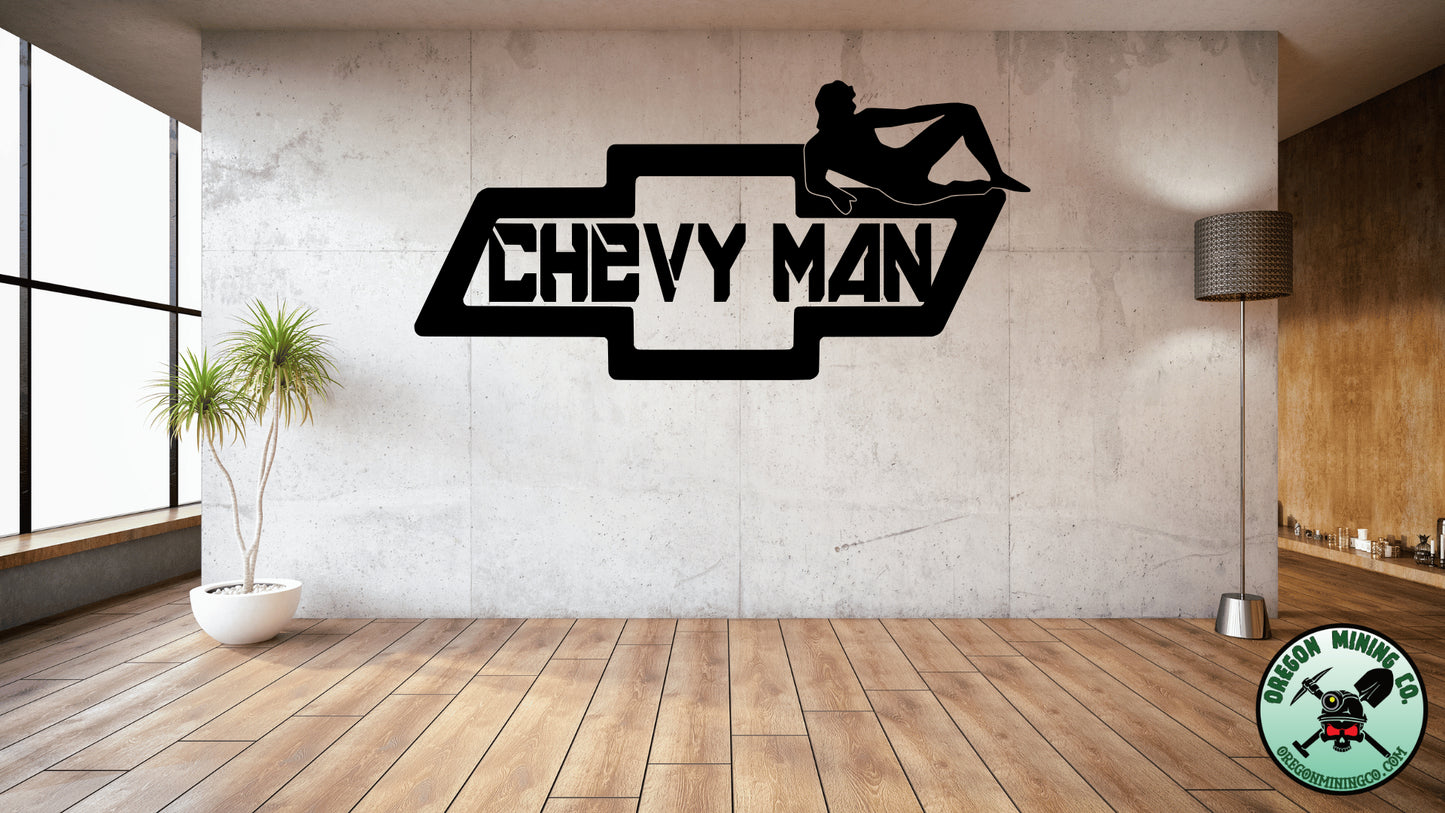 Chevy Man, Auto Vinyl Decal