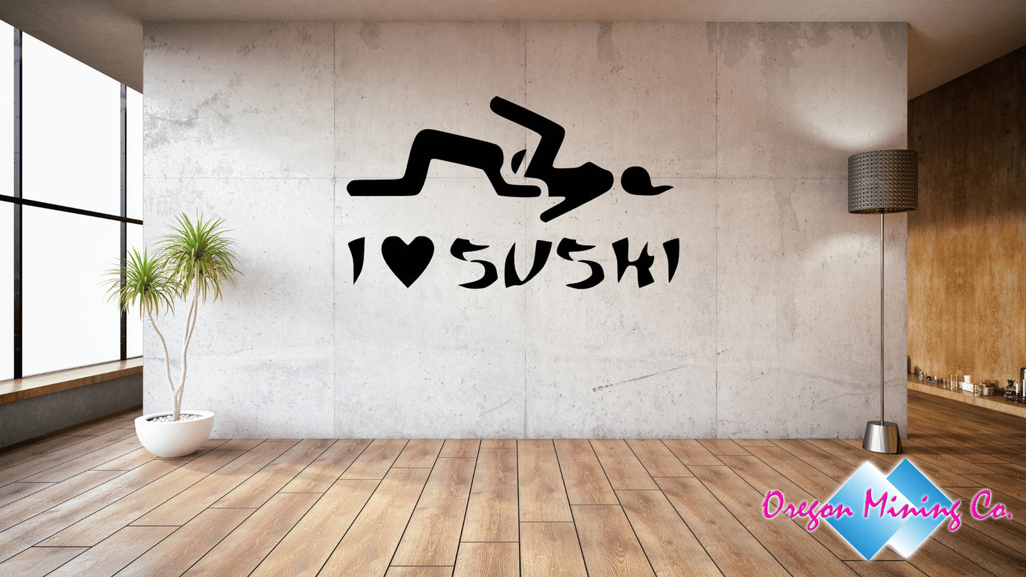 I Love Sushi, Auto Vinyl Decal