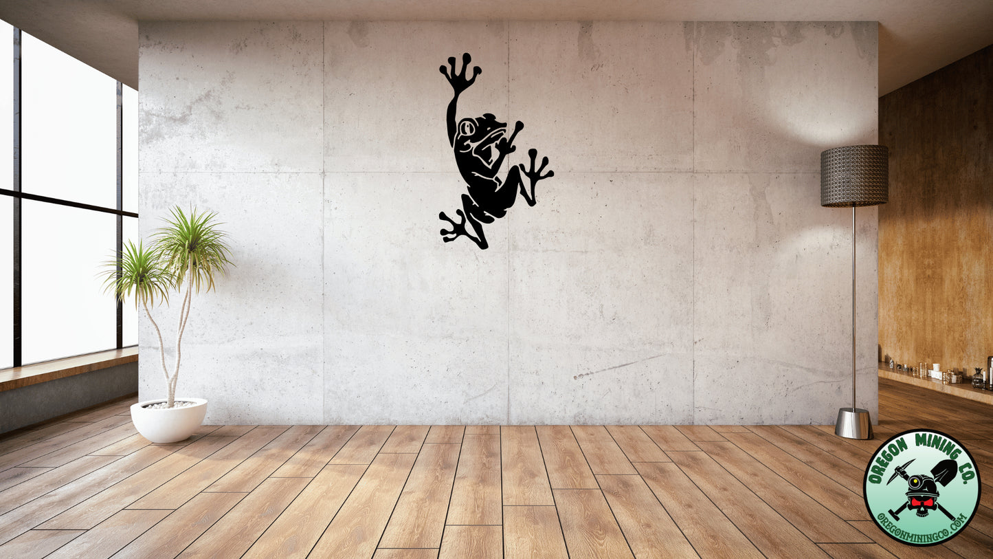 Flip Off Frog, Vinyl Decal