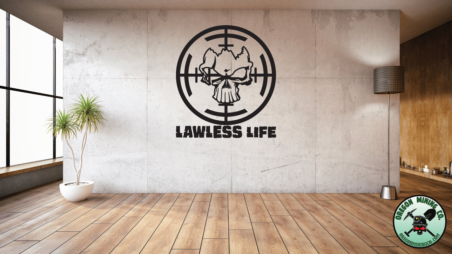 Lawless Life Sight Vinyl Decal