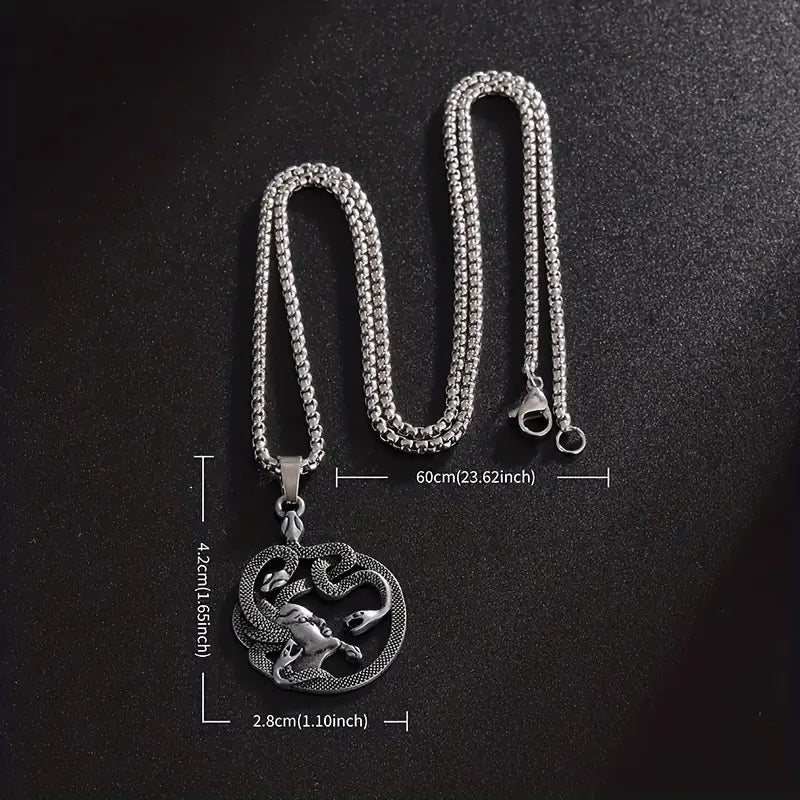 Medusa Pendant Necklace.