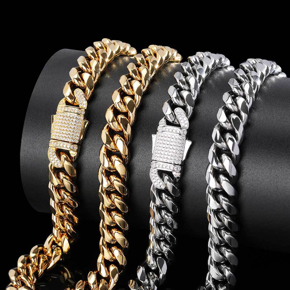 Stainless Steel Cuban Link Chain Necklace