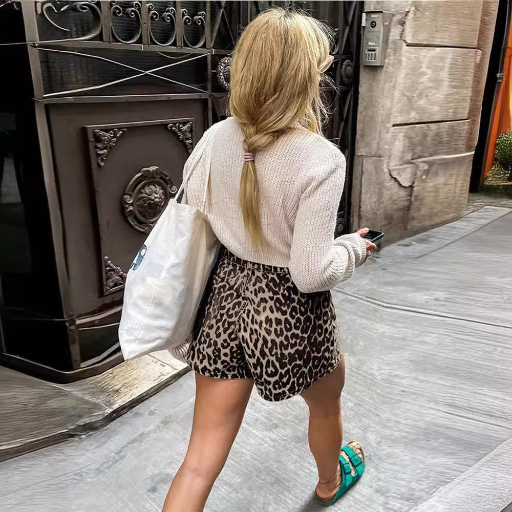 Women's Leopard Print Shorts