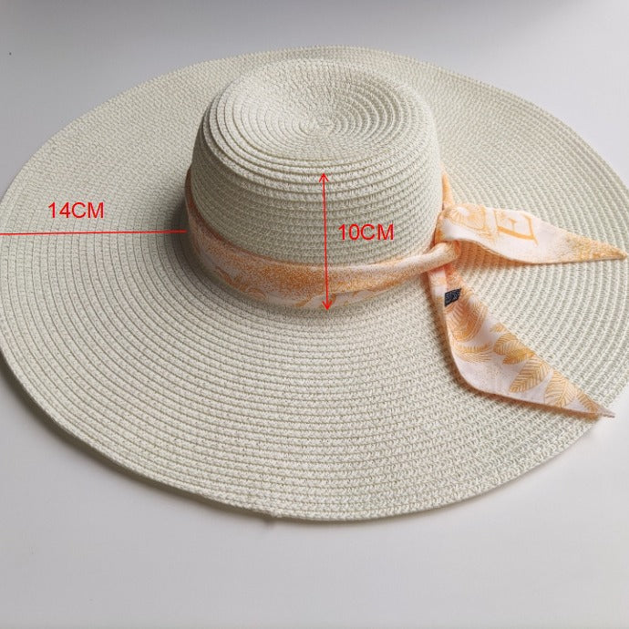 Beach Vacation High Sense Ribbon Hat