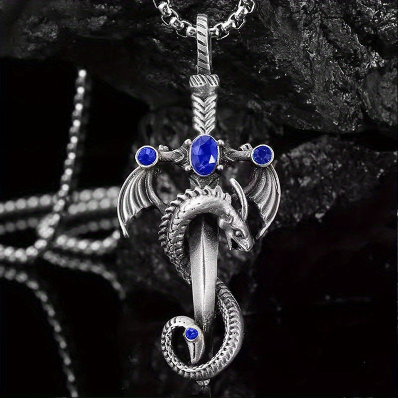 Dragon Sword Stainless Steel Necklace