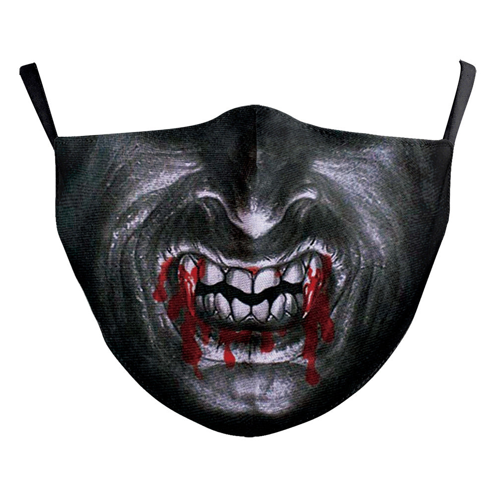 Halloween Double-layer Dust Mask