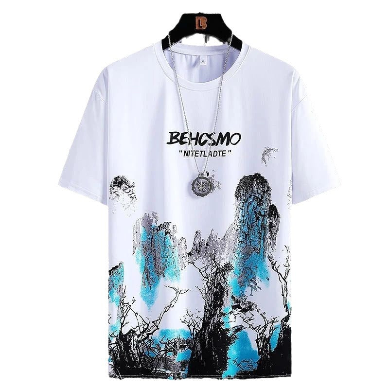 Ink Painting Graffiti Short Sleeve T-shirt