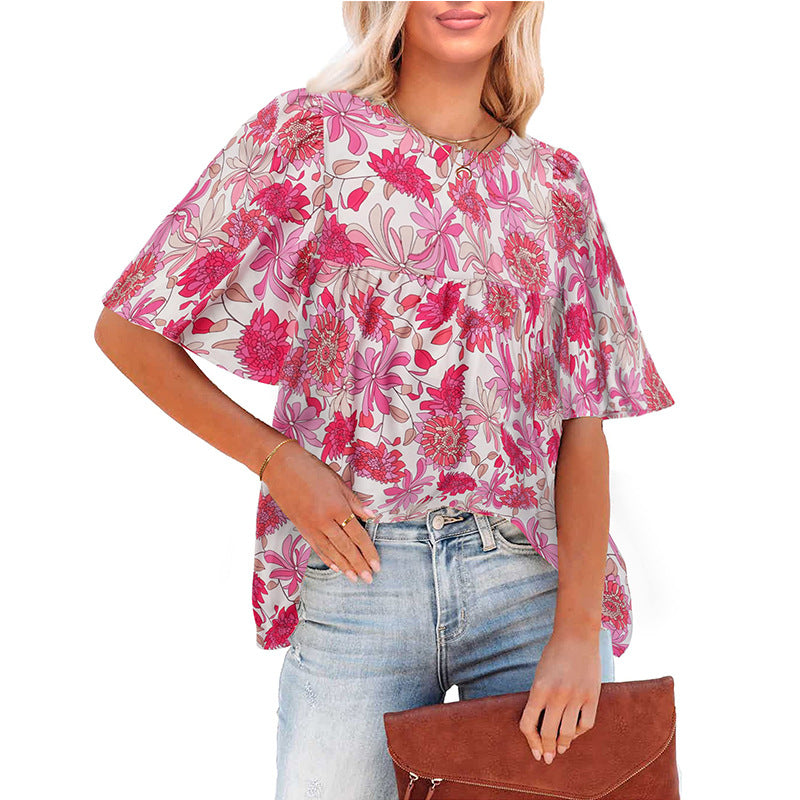 Casual Floral Bohemian Top