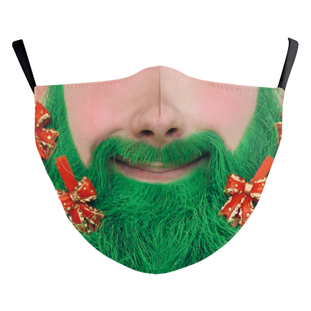 Christmas Double Layer Dustproof Mask