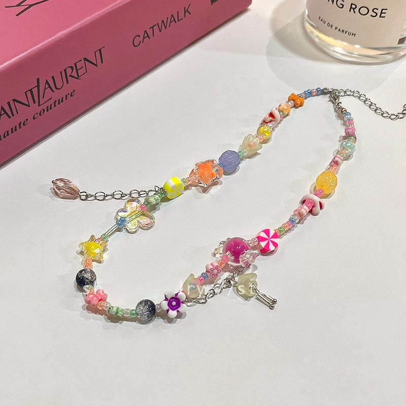 Colorful Twin Pearl Necklace