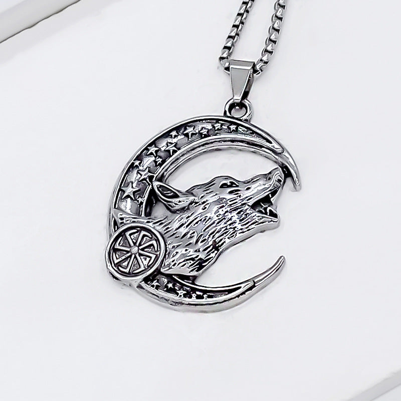 Wolf-shaped Pendant Necklace