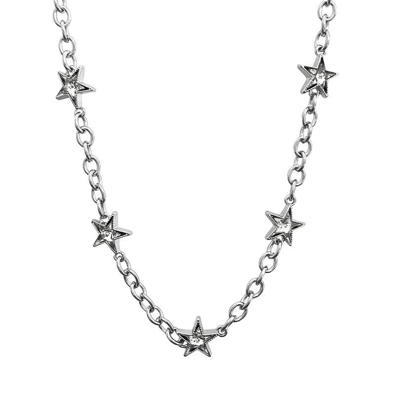 Unisex Style Five-pointed Star Necklace