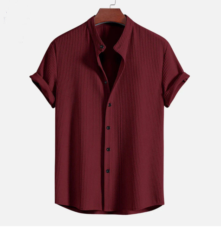 Men's Short Sleeve Loose Shirt Top