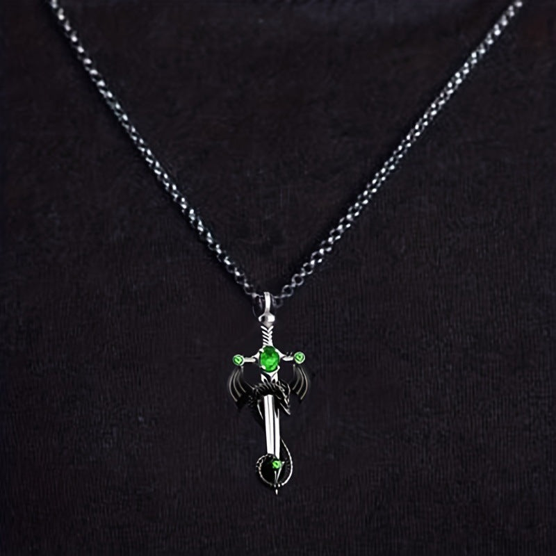 Dragon Sword Stainless Steel Necklace