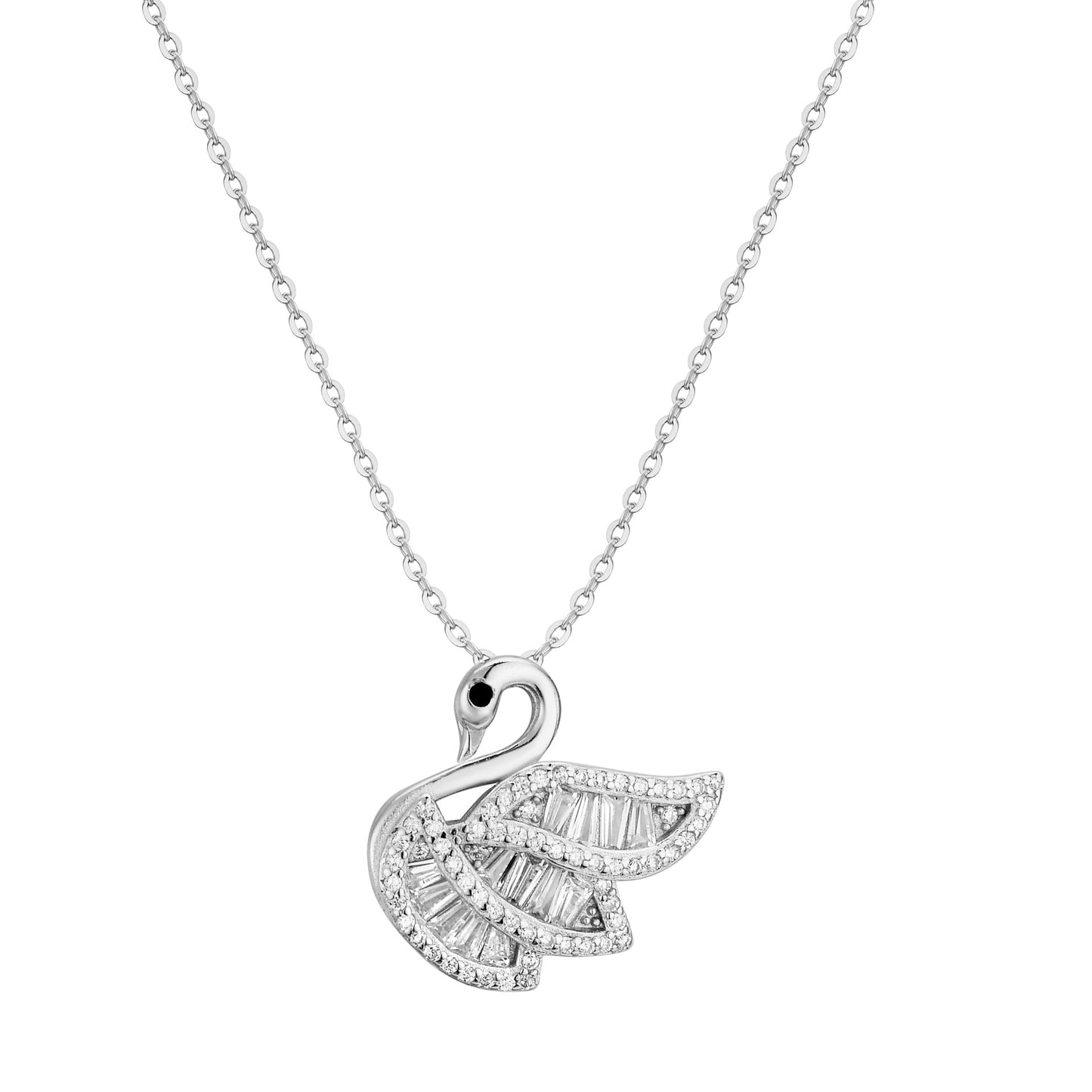 Sterling Silver Swan Necklace