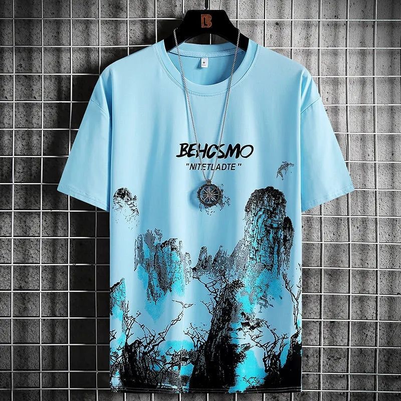 Ink Painting Graffiti Short Sleeve T-shirt