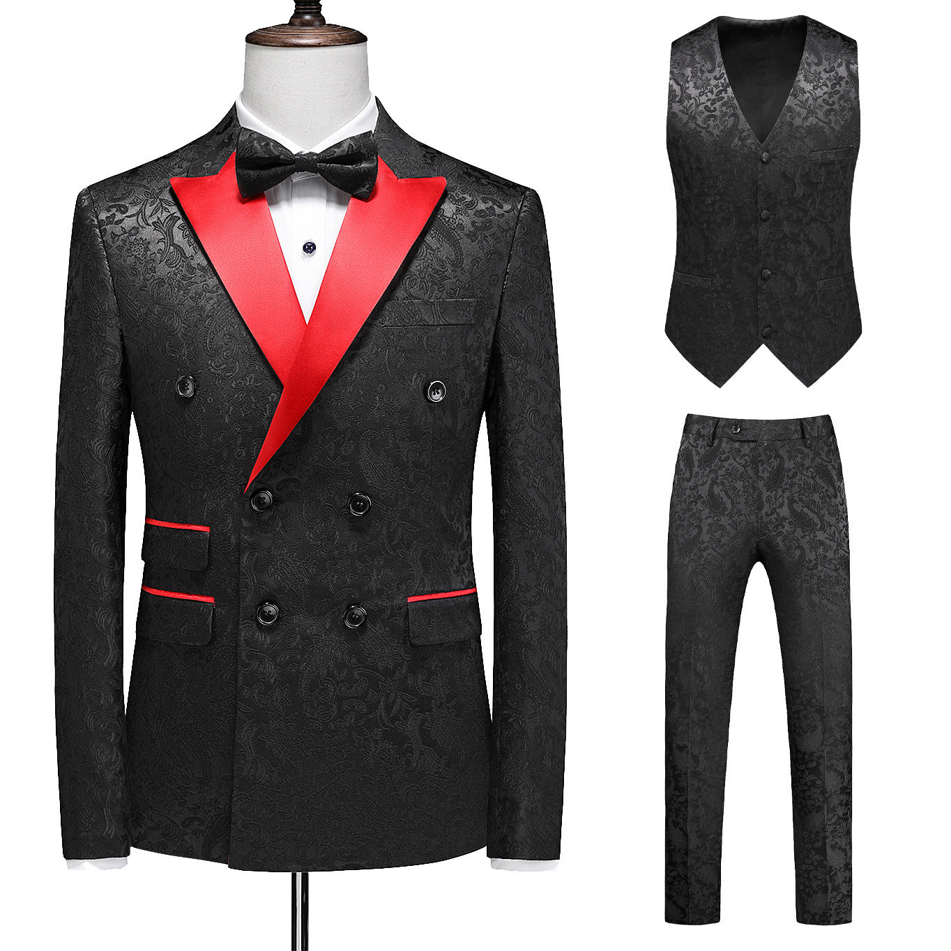 Men's Suit Slim Fit Business Three-piece Suit