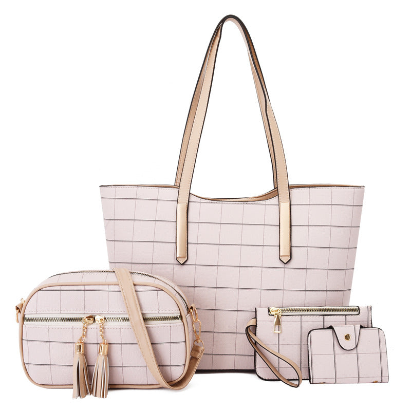 Texture Shoulder Bag Four-piece Set