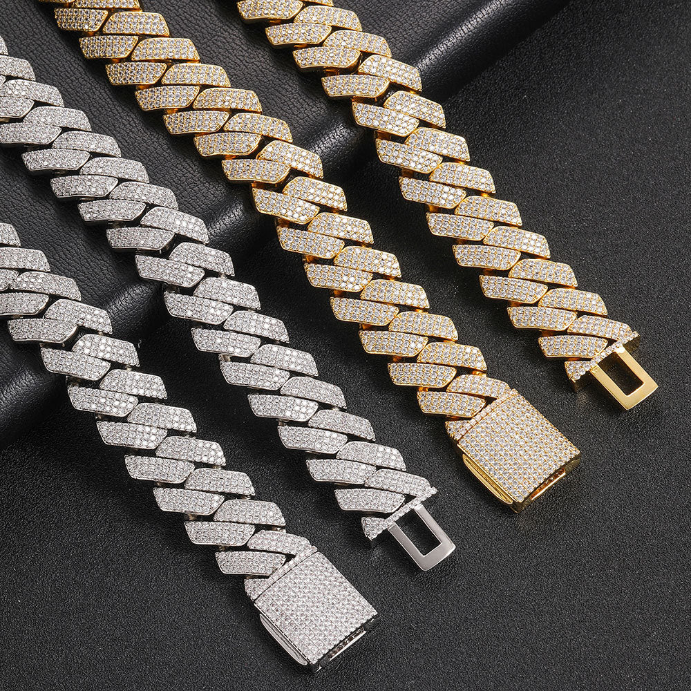 20mm Flip Buckle Three Rows Necklace