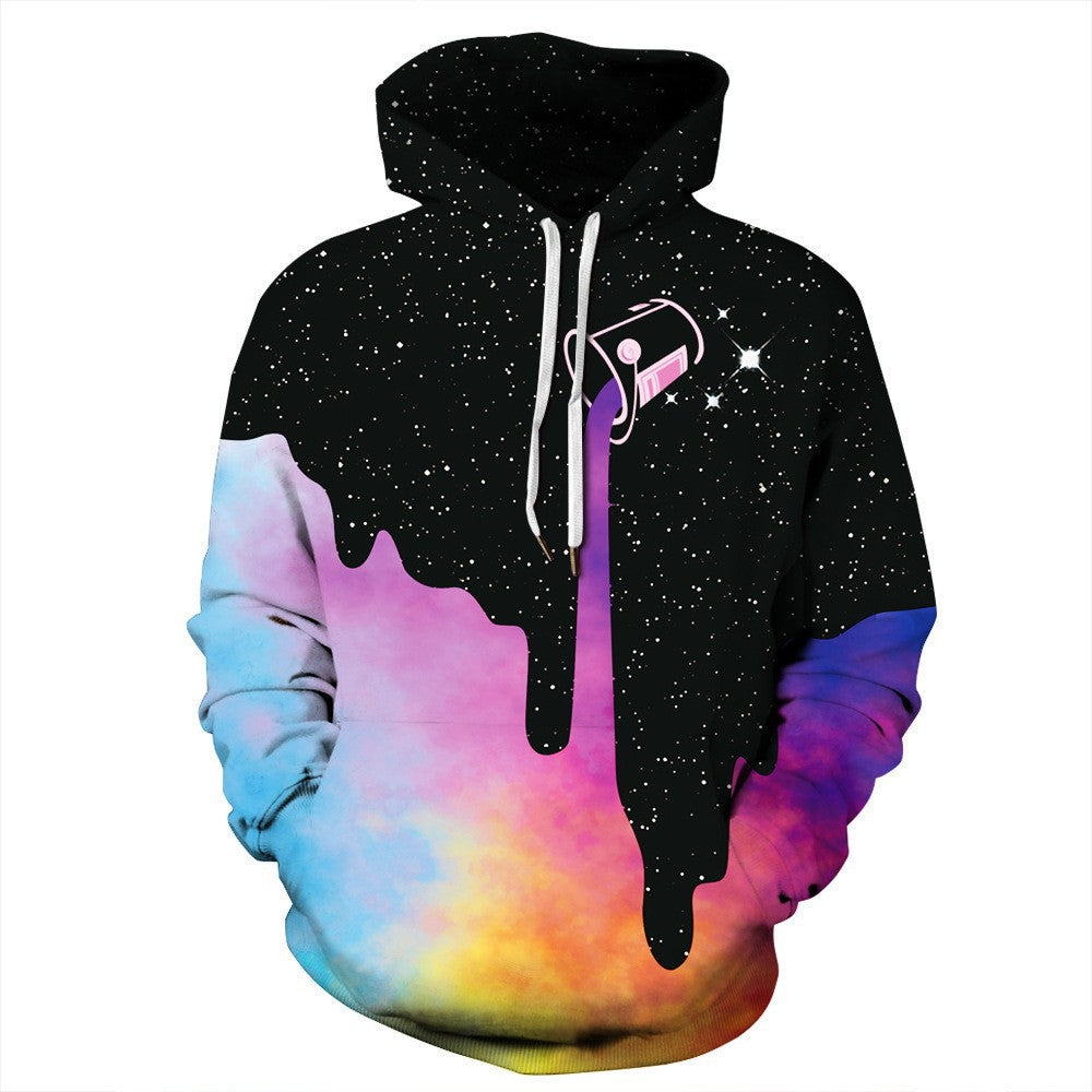 Artistic Color Ink Digital Printed Hoodie