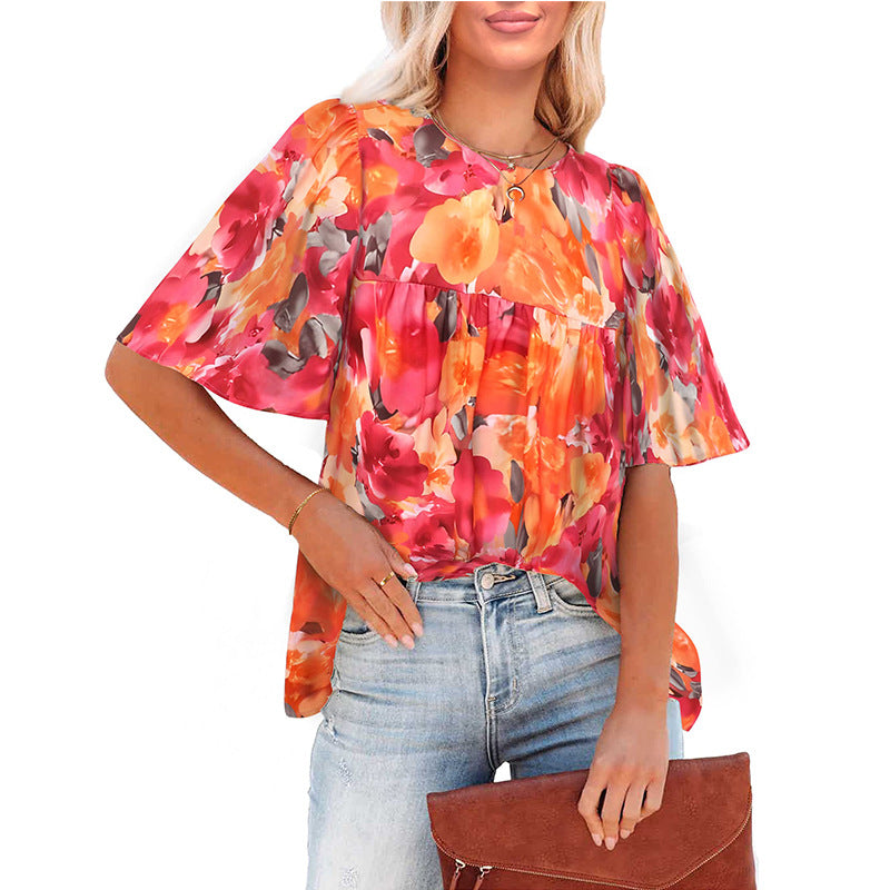 Casual Floral Bohemian Top