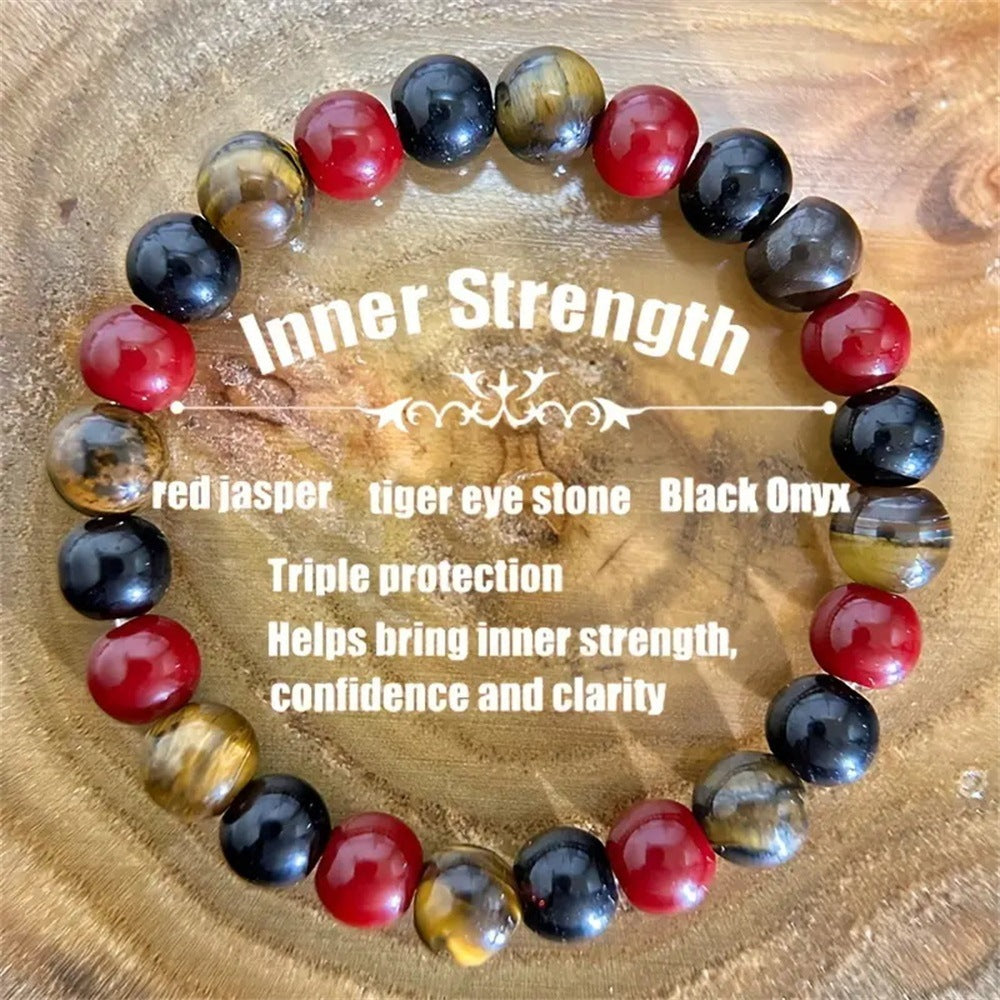 Inner Strength Stone Beaded Bracelet