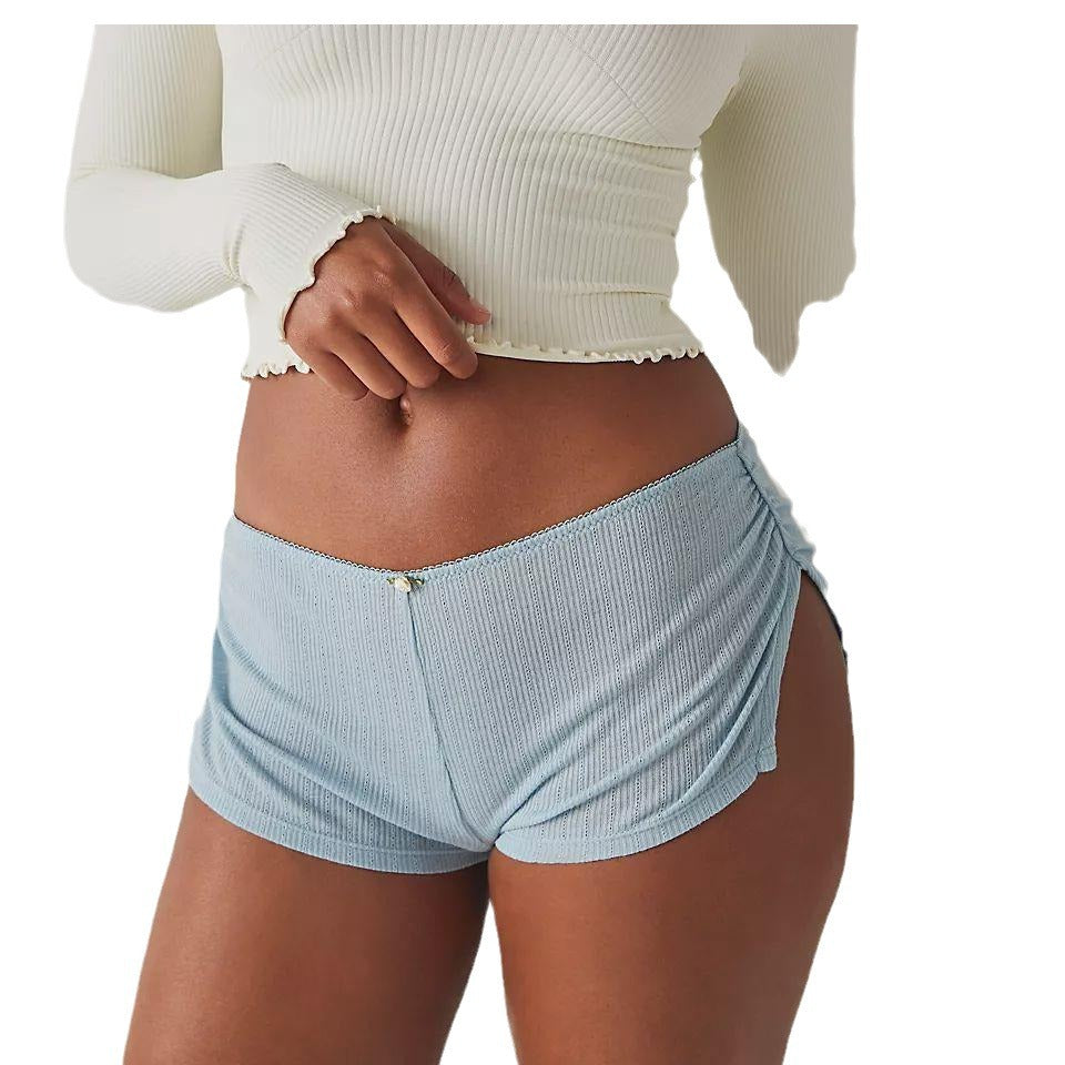 Women's Split Low Waist Shorts