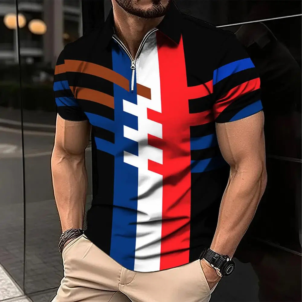 Men's Fashion Plaid Short-sleeved Shirt