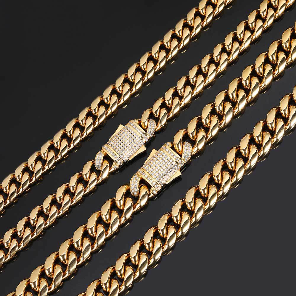 Stainless Steel Cuban Link Chain Necklace