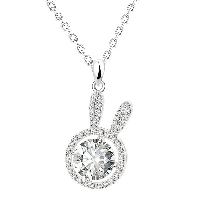 925 Sterling Silver Rabbit Necklace