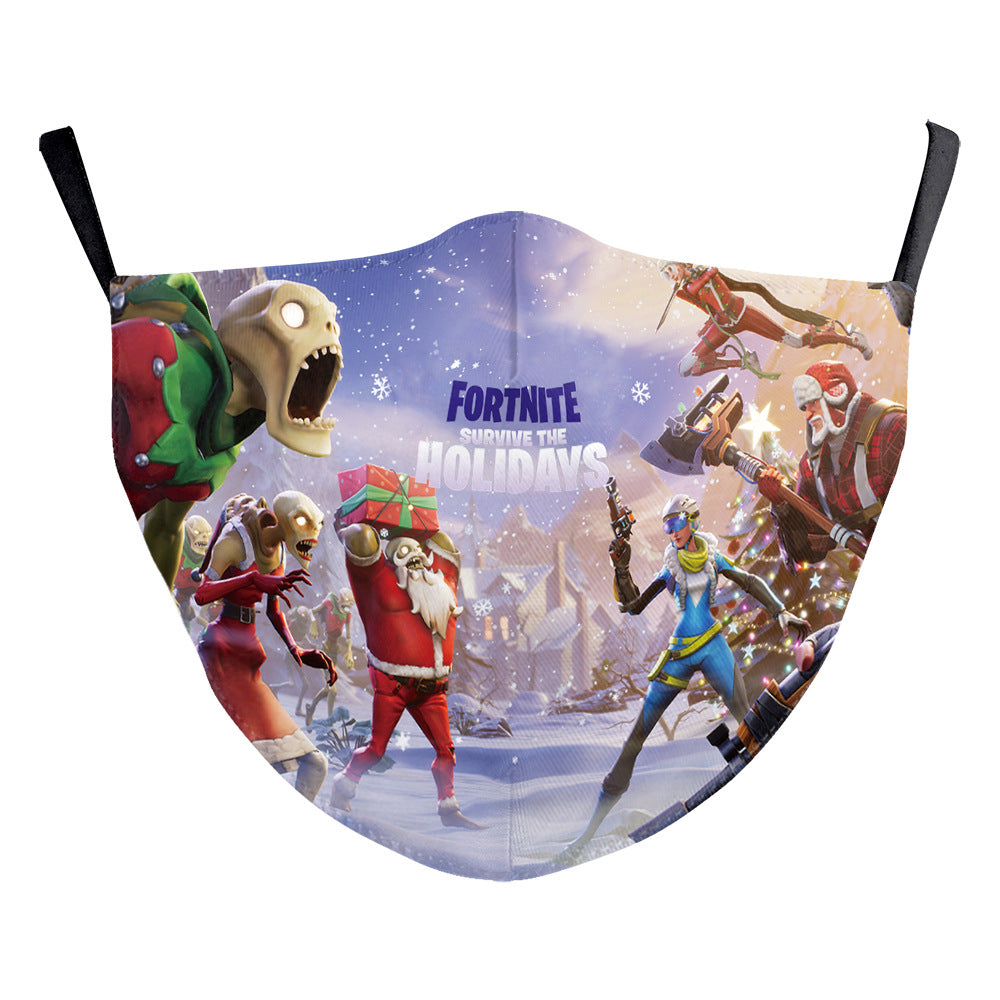 Christmas Double Layer Dustproof Mask