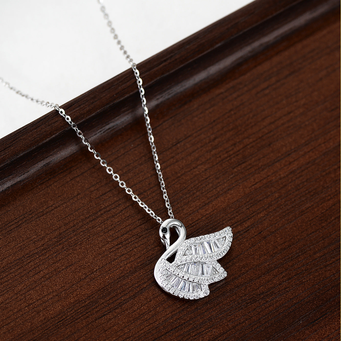 Sterling Silver Swan Necklace