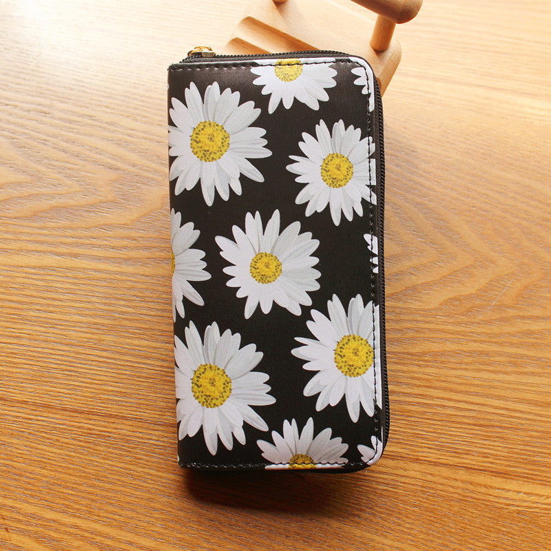 Sunflower Print Wallet