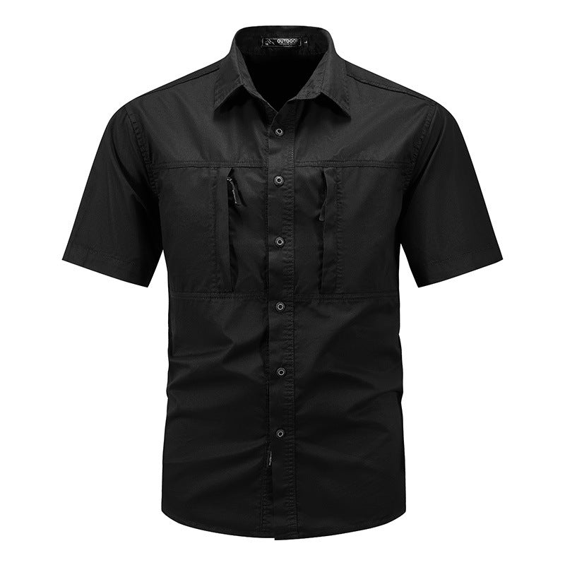 Thin Ice Silk Leisure Short Sleeve Shirt