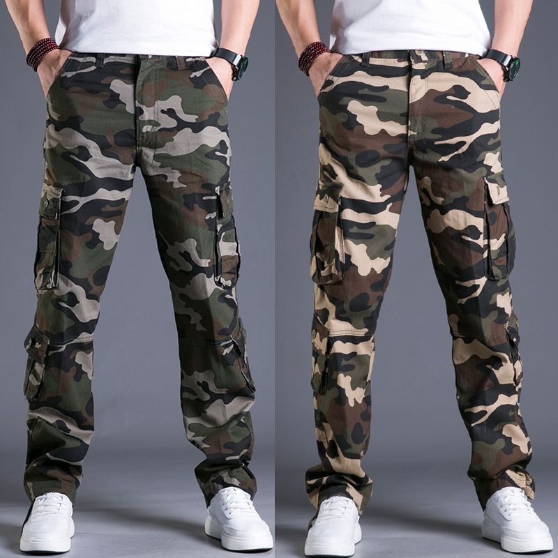 Men's Straight Camouflage Pants