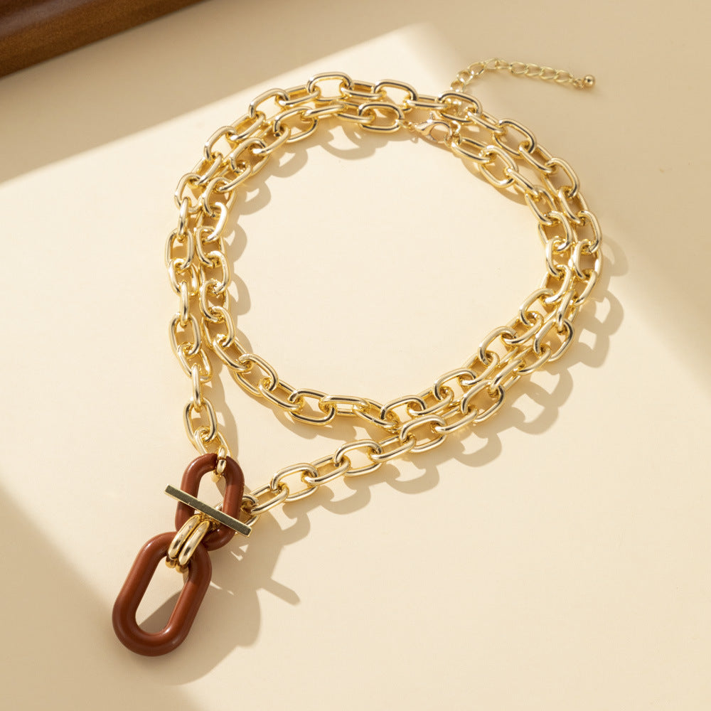 Creative Chain Large Multi-layer Necklace