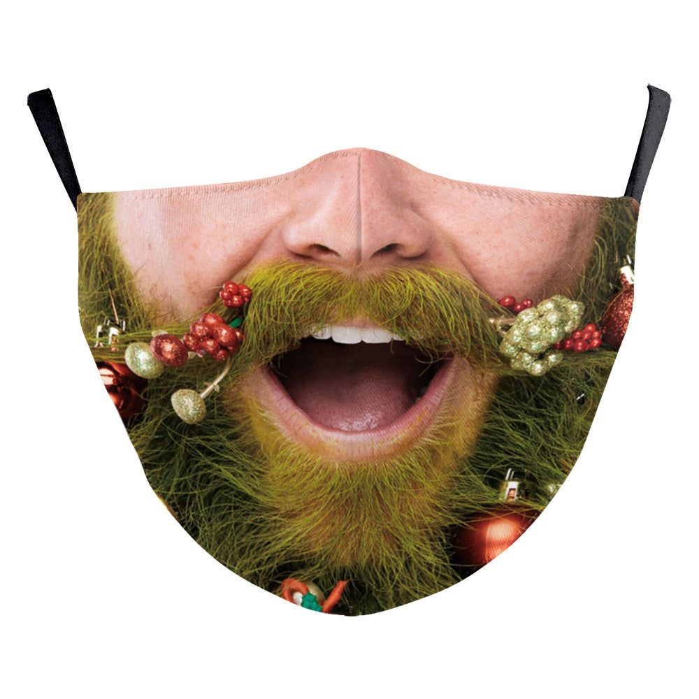 Christmas Double Layer Dustproof Mask