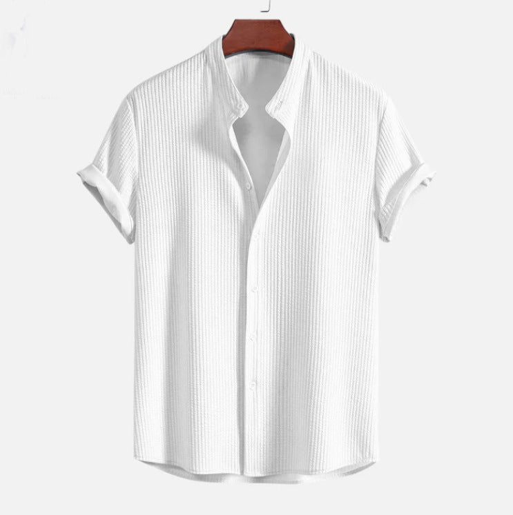 Men's Short Sleeve Loose Shirt Top