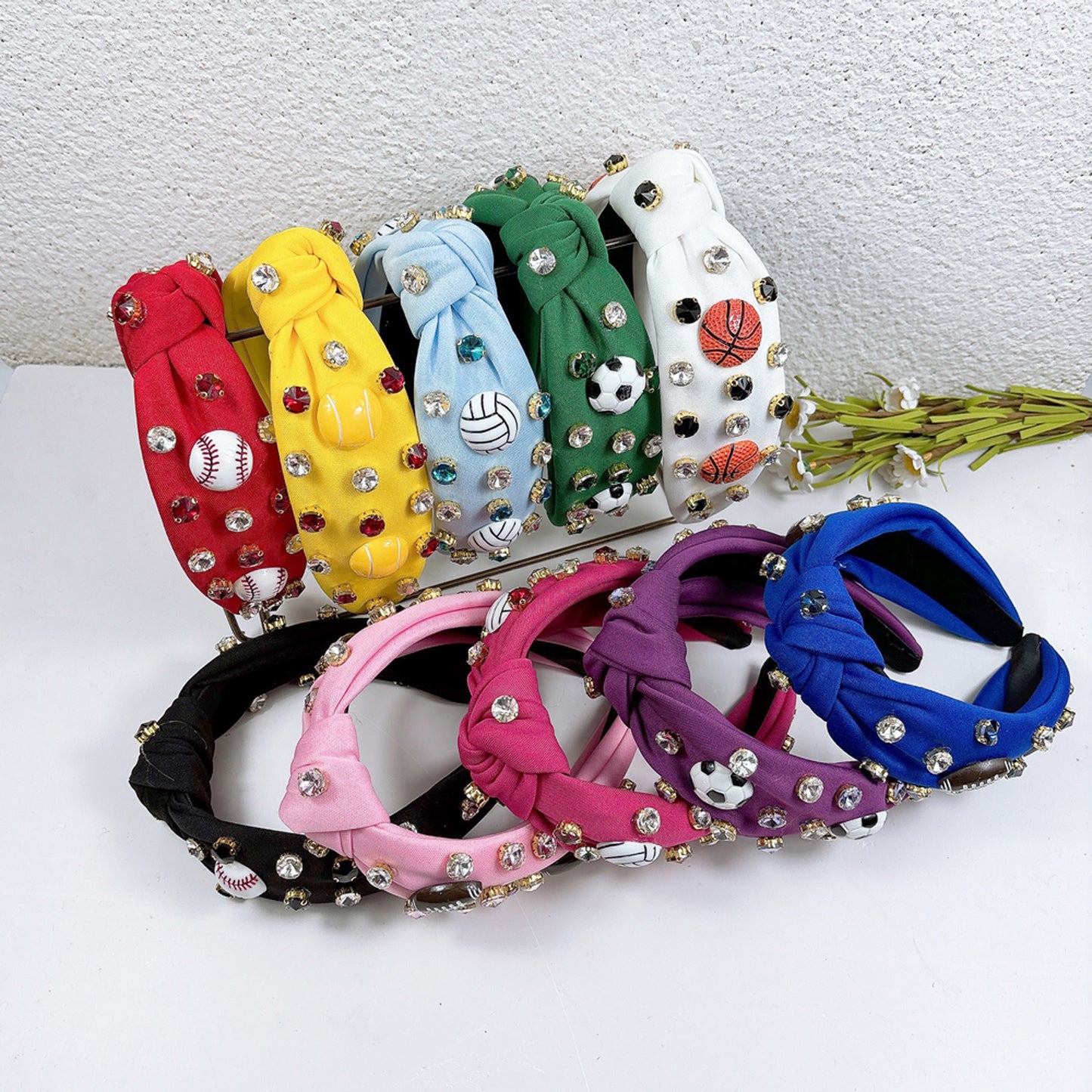 Sports Rhinestone Headband