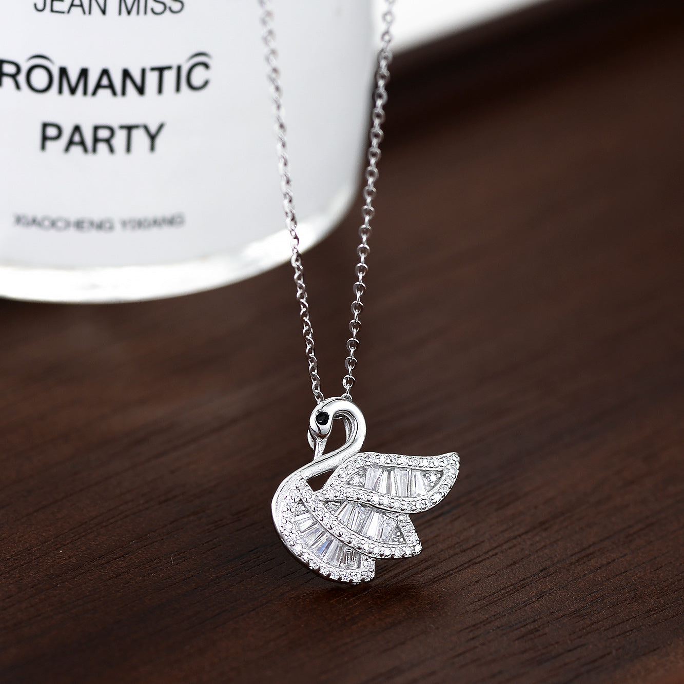 Sterling Silver Swan Necklace