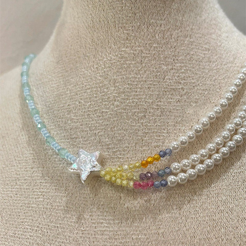 Colorful Twin Pearl Necklace