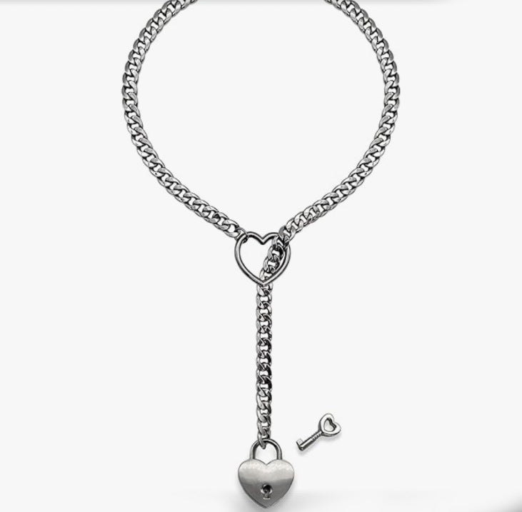 Stainless Steel Slip Chain Choker Necklace