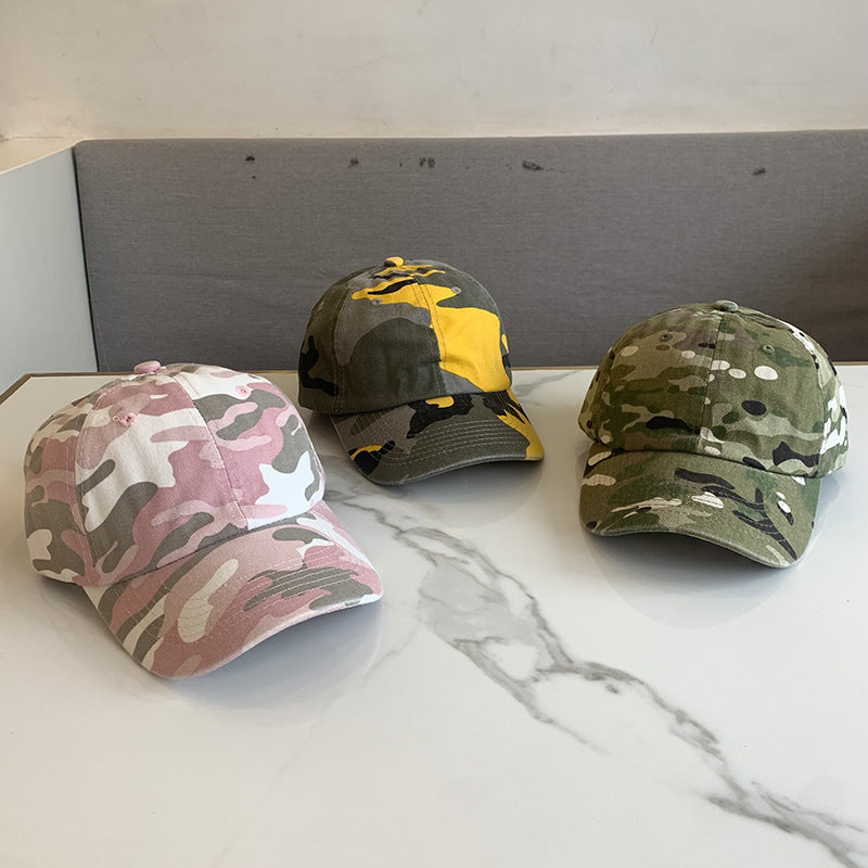 Camouflage Peaked Cap Cotton Versatile Casual